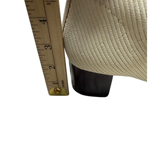 Everlane Bootie Women 10 Ivory Sock Bootie The Glove Rib Knit Ankle ReKnit - Picture 8 of 9